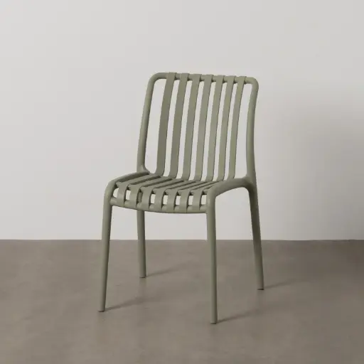 [614312] Chaise Verte en Polypropylène Extérieur – Dim : 50x58x80 cm