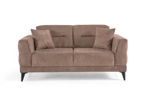 [TERRA 2STR ENTEL ARENA 07 CAPPUCCINO] TERRA – Canapé convertible 2 places – Cappuccino / CAPPUCCINO – L176 × P92 × H86 cm